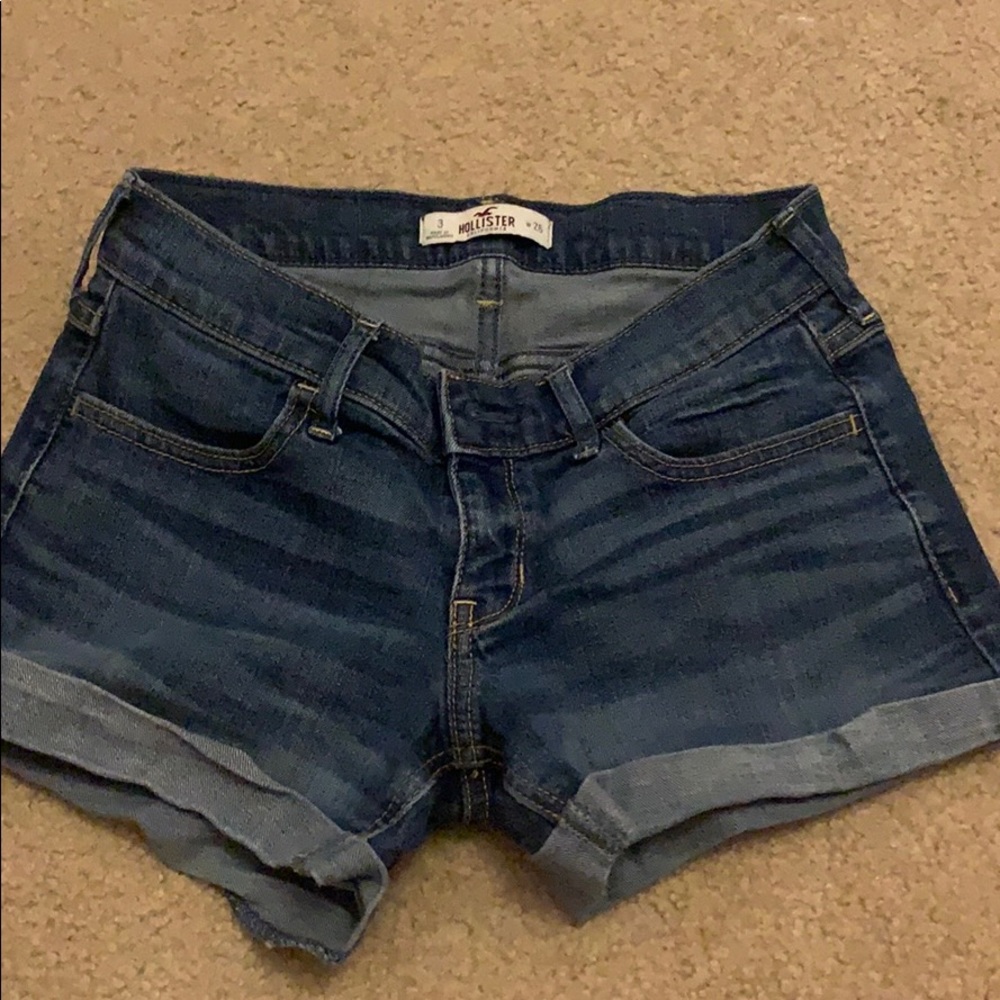 Hollister low rise jean shorts